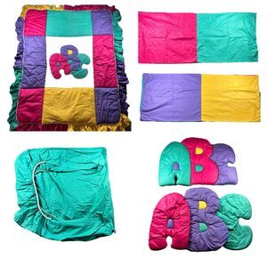 Carousel Designs Vintage Baby Nursery Crib Bedding Set ABC Decor Bright 5 Piece